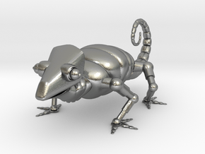 ROBOTIC CHAMALEON in Natural Silver: Extra Small