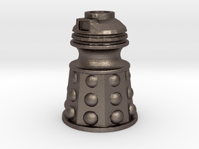 Dalek Post Version B in Polished Bronzed Silver Steel