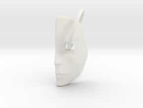 Mask1 in White Natural Versatile Plastic