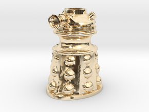 Dalek Post Version A in 14K Yellow Gold
