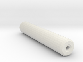 1911 Airsoft Mock Silencer (14mm Self-Cutting) in White Natural Versatile Plastic