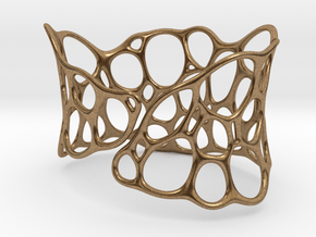 BRACELET Voronoi III in Natural Brass