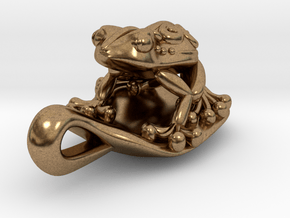 Poison Frog in Natural Brass