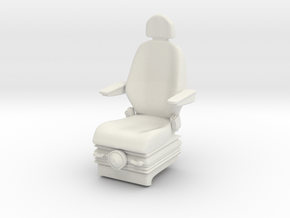 excavator seat in White Natural Versatile Plastic
