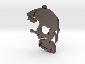 The Skull Rules in Polished Bronzed Silver Steel