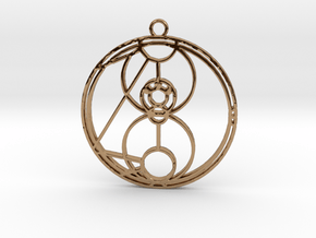 Mai-ling - Necklace in Polished Brass
