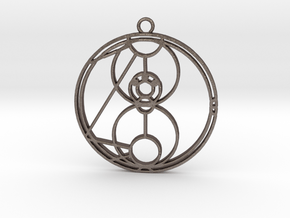 Mai-ling - Necklace in Polished Bronzed Silver Steel