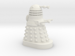 Dalek Mini [Dalek Invasion of Earth] 30mm Miniatur in White Natural Versatile Plastic