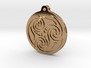 Pagan pendant in Polished Brass