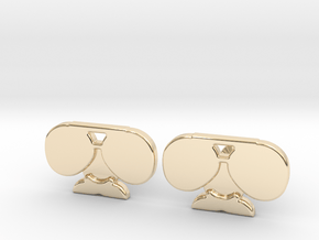 Da Coach Cufflinks - version 1 in 14K Yellow Gold