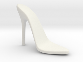 Women High Heel Base Left Shoe in White Natural Versatile Plastic