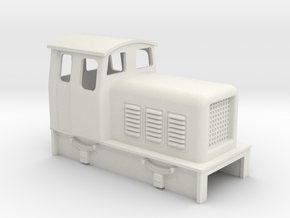 009 slightly chunky diesel loco in White Natural Versatile Plastic