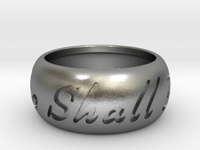 This Too Shall Pass ring size 8  in Natural Silver
