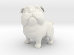 Plucky the Pug in White Natural Versatile Plastic
