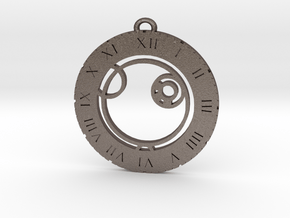 Alex - Pendant in Polished Bronzed Silver Steel