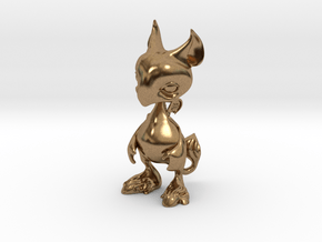 Baby Gryphon figurine 60mm in Natural Brass