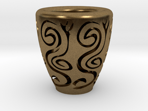 Orient coffee cup in Natural Bronze