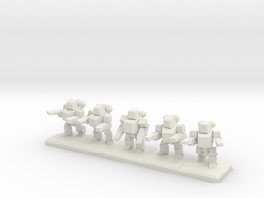 TA ARM Pewee Squad - 1cm tall in White Natural Versatile Plastic