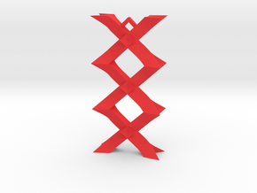 XXX kisses Pendant in Red Processed Versatile Plastic