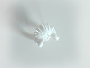 Pumpkin Ring Size 8 in White Natural Versatile Plastic