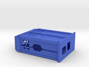 Raspberry Pi case in the shape of a Police Box  in Blue Processed Versatile Plastic