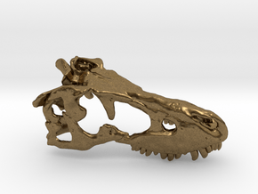 Tarbosaurus Skull 30mm in Natural Bronze