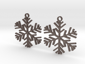 Snowflake in Polished Bronzed Silver Steel