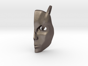 Mask1 in Polished Bronzed Silver Steel