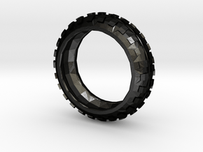 Motorcycle/Dirt Bike/Scrambler Tire Ring Size 11 in Matte Black Steel