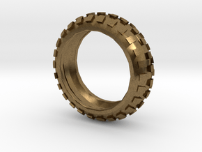 Motorcycle/Dirt Bike/Scrambler Tire Ring Size 10 in Natural Bronze
