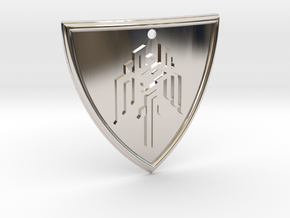 Dragon Age Shield in Platinum
