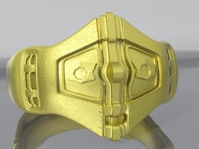 Chevalier Ring 2 in Polished Bronze Steel