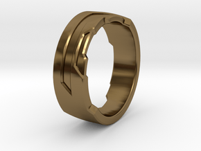 Ring Size Q in Polished Bronze