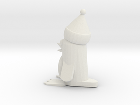 Christmas Penguin in White Natural Versatile Plastic