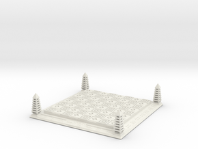 Chess of Egypt in White Natural Versatile Plastic