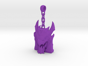 Braum - Dragonslayer Keychain - 49mm in Purple Processed Versatile Plastic