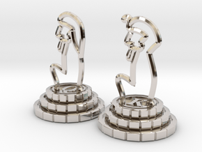Chess set of Egypt(Q,K) in Platinum