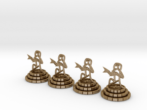 Chess set of Egypt(P) in Polished Gold Steel
