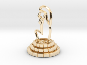 Queen of chess in 14K Yellow Gold