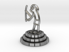 Knight of chess in Natural Silver