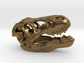 Tyrannosaurus Rex Skull 35mm in Natural Bronze