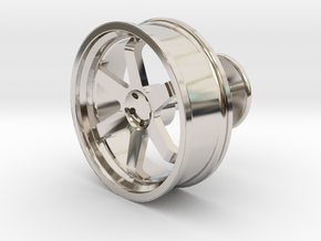 TE37 Wheel Cufflink in Platinum