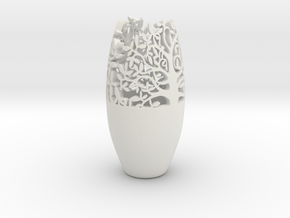  Decorative Tabletop Flower Vase  in White Natural Versatile Plastic