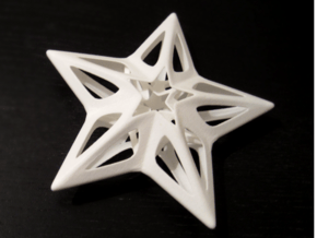 Big Star in White Processed Versatile Plastic
