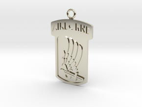 173rd Airborne Pendant in 14k White Gold