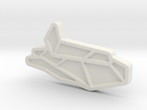 Ship #3 in White Natural Versatile Plastic