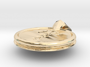 Azophiaios pendant seal in 14K Yellow Gold