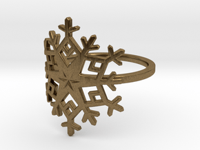 Snowflake Ring - US Size 08 in Natural Bronze