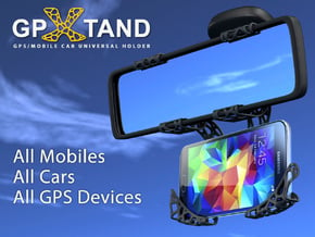 GPXtand - Universal Mobile and GPS Car Holder in Black Natural Versatile Plastic
