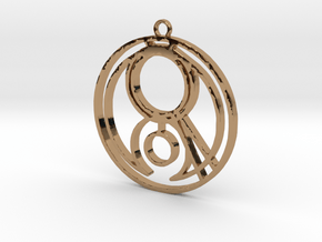 Gemma - Necklace in Polished Brass
